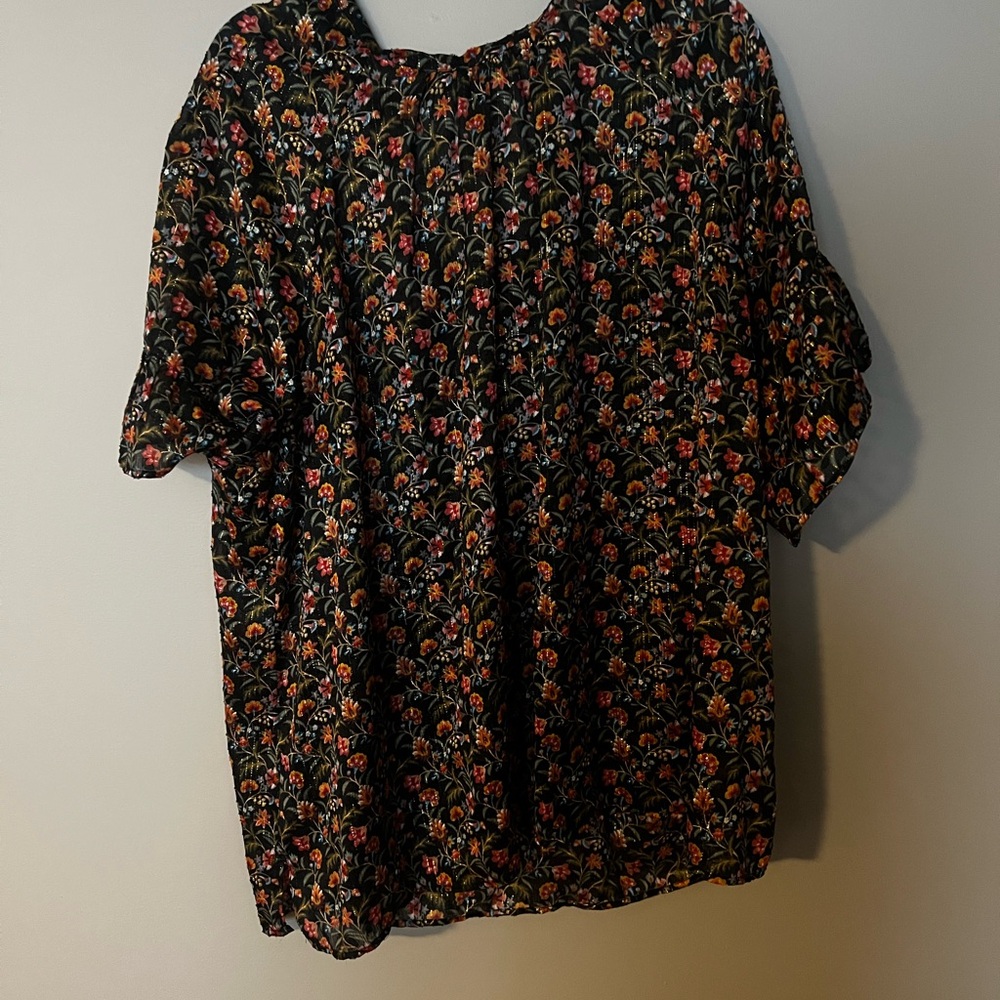 LOFT Multicolor Floral Blouse
